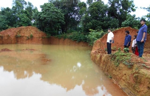 abandoned quarry in moodbidri